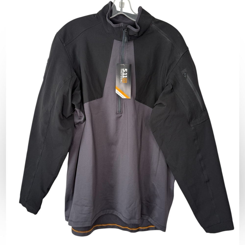 5.11 Tactical NWT Men's Thunderbolt Half Zip Charcoal Gray Jacket - Large
